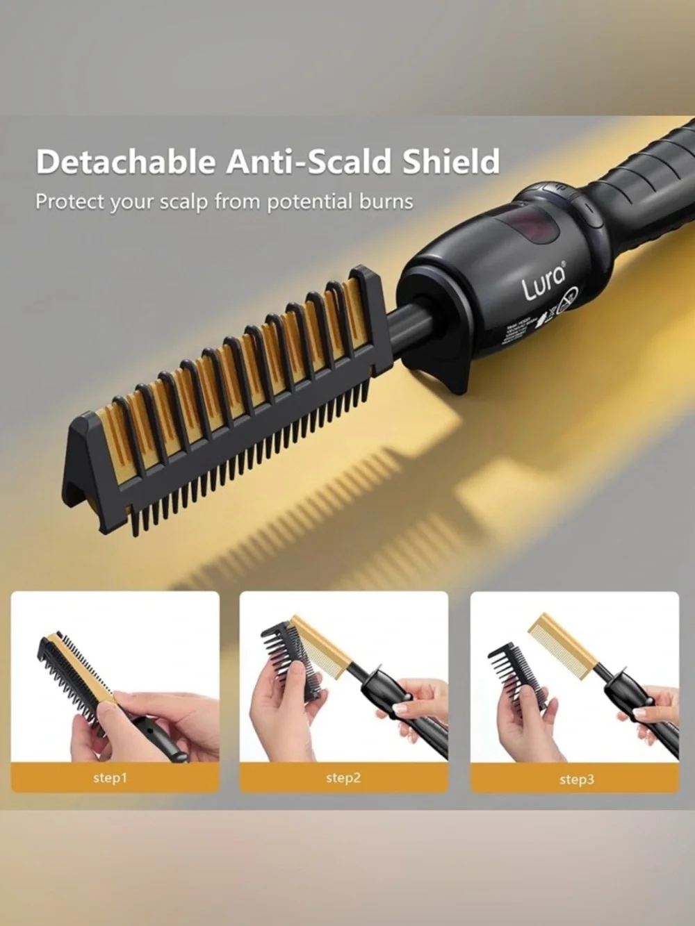 Lura Professional Ceramic Hot Pressing Comb